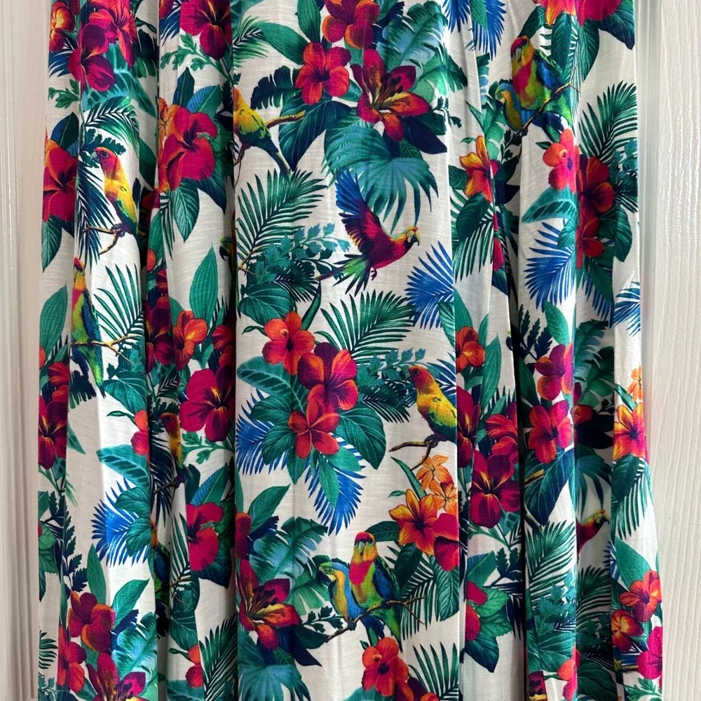 NEW Tommy Bahama‎ Jungle Tropical Floral Long Midi Skirt Women's Small 4/6 $148